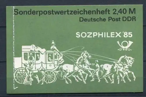 (22259) DDR Markenheftchen 8 /  Nr.2965/6       **    postfrisch