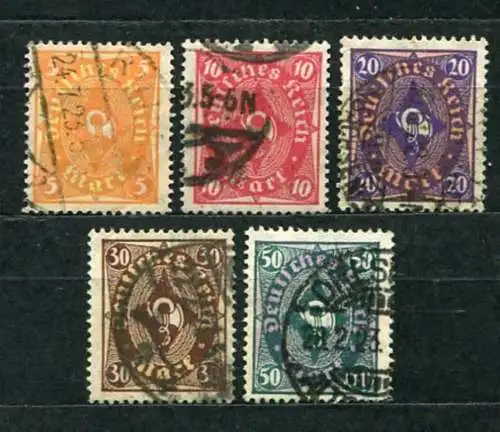 Deutsches Reich Nr.205/9         O  used         (3005)