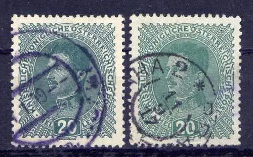 Österreich Nr.222 a + b          O  used       (1600)