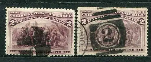 USA Nr.74 a + b            O  used       (5035)