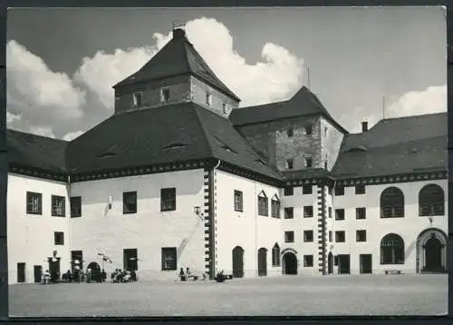 (0999) Augustusburg / Schloßhof - gel. 1971 - DDR - III/9 24  J 36/71  Deutsche Fotothek Dresden