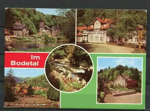 (0378) Im Bodethal/ Treseburg u. Altenbrak/ Mehrbildkarte - n. gel. - DDR - Bild und Heimat