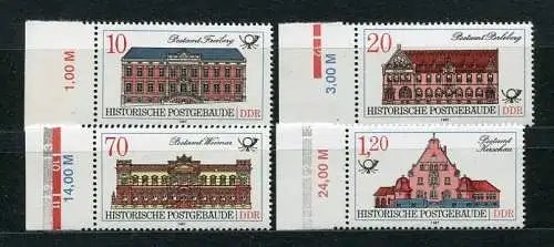 (20123) DDR Nr.3067/70        **  postfrisch  Rand