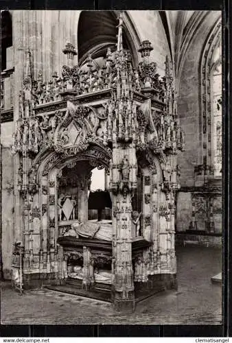 [Echtfotokarte schwarz/weiß] 354 * BOURG-EN-BRESSE * EGLISE DE BROU * TOMBEAU DE MARGUERITE D'AUTRICHE **!!. 