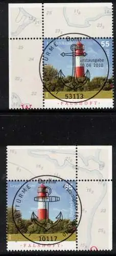 Bundesrep. Deutschland Nur Hauptgebiet 2010 Nr 2801 Ersttagssonderstempel