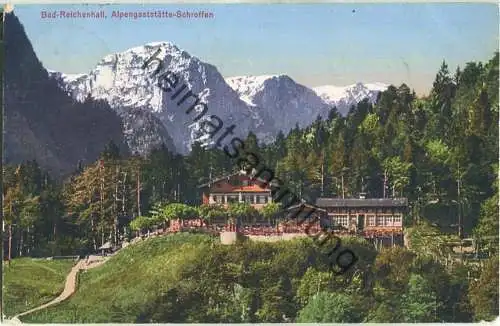 Bad Reichenhall - Alpengaststätte Schroffen - Verlag Martin Herpich München