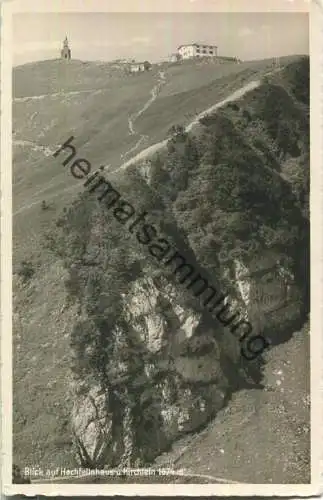 Blick auf Hochfellnhaus und Kirchlein - Foto-Ansichtskarte - Verlag J. Vanoni Altenmarkt