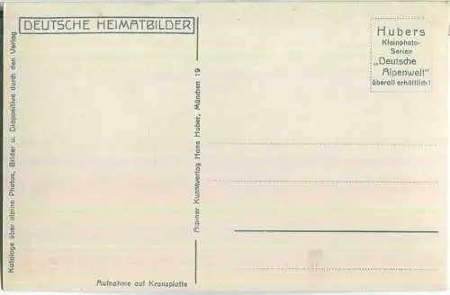 Knorrhütte mit Hochwanner - Foto-Ansichtskarte - Verlag Hans Huber München