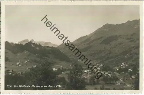 Les Diablerets - Chaussy et les Tours d'Ai - Foto-AK - Verlag M. A. Zürcher-Pittier Les Diablerets