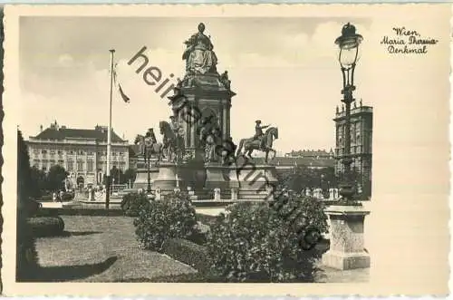 Wien - Maria-Theresia Denkmal - Foto-Ansichtskarte - Verlag Postkarten Industrie AG Wien