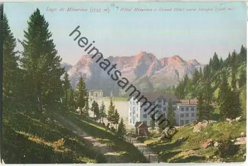 Lago di Misurina - Hotel Misurina - Verlag Johann F. Amonn Bozen