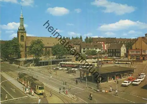 Witten - Kornmarkt - Strassenbahn - AK Grossformat - Verlag Cramers Kunstanstalt Dortmund