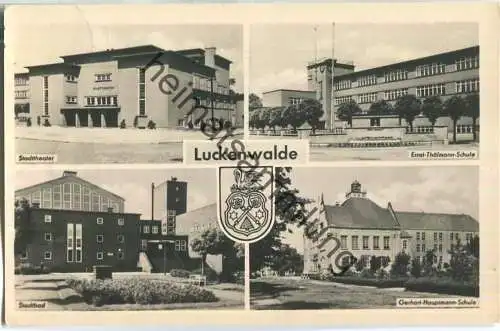 Luckenwalde - Stadtbad - Schulen - Verlag VEB Bild und Heimat Reichenbach