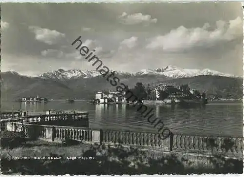 Isola Bella - Lago Maggiore - Foto-Ansichtskarte - Verlag Brunner & C. Como