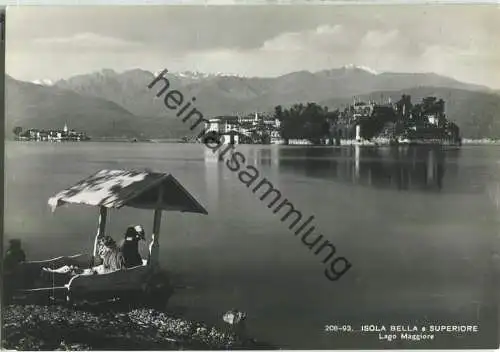 Isola Bella e Superiore - Lago Maggiore - Foto-Ansichtskarte - Edition Menotti Thanhoffer Stresa