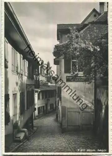 Zürich - Schipfe - Foto-Ansichtskarte - Verlag Beringer & Pampaluchi Zürich