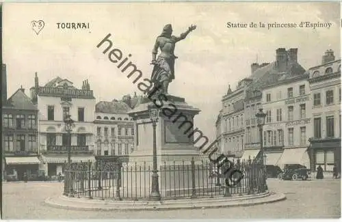 Tournai - Statue de la princesse d' Espinoy