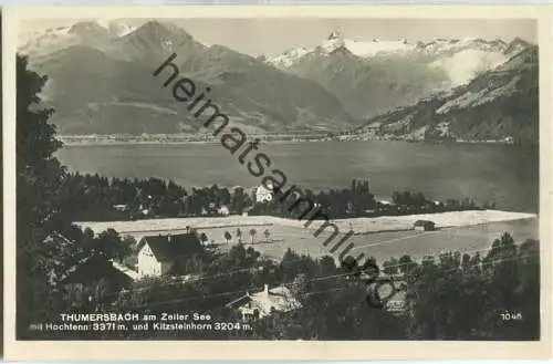 Thumersbach am Zeller See mit Hochtenn und Kitzsteinhorn - Foto-Ansichtskarte - Verlag Mathias Kar Innsbruck