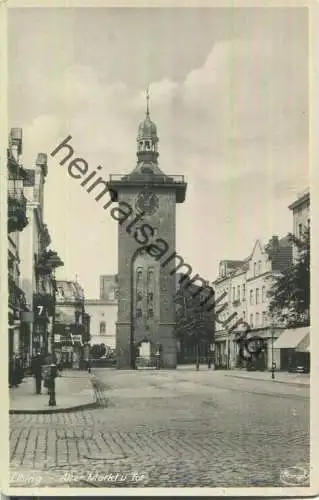 Elbing - Elblag - Alter Markt und Tor - Verlag G. W. Petersen Elbing