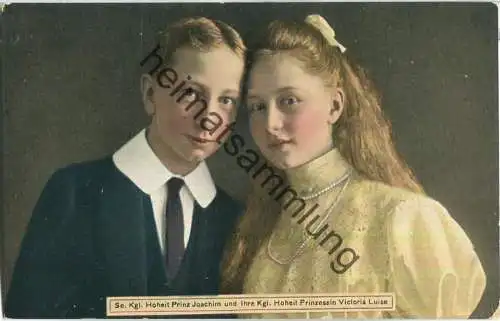 Prinz Joachim und Prinzessin Victoria Luise - Verlag F. Kemnitz Eberswalde