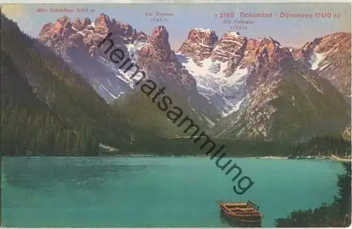 Dürrensee - Dolomiten - Edition Photoglob Zürich 20er Jahre