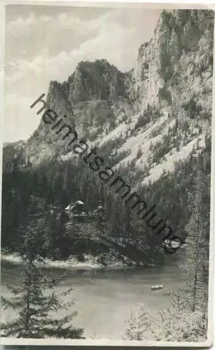 Tragöss - Oberort - Grüner See - Seewirtschaft Julienheim - Foto-Ansichtskarte - Verlag K. Glantschnigg Graz 1931