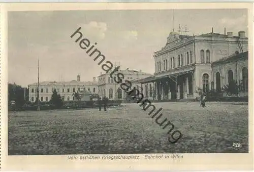 Wilna - Vilnius - Bahnhof - Verlag Gebrüder Hochland Königsberg