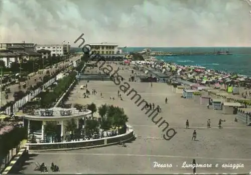 Marken - Pesaro - Lungomare e spiaggia - Vera Fotografia - Foto-AK Grossformat coloriert