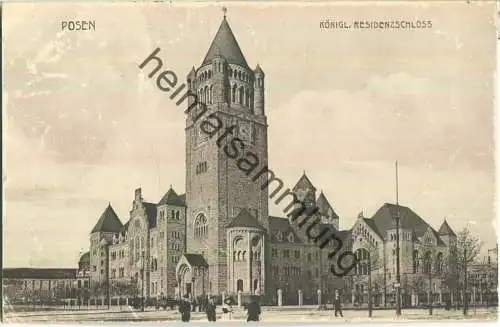 Posen - Residenzschloss - Briefstempel Festungslazarett - Feldpost
