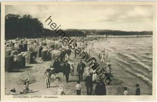 Sopot - Ostseebad Zoppot - Strandleben - Verlag Altmann Berlin-Friedenau