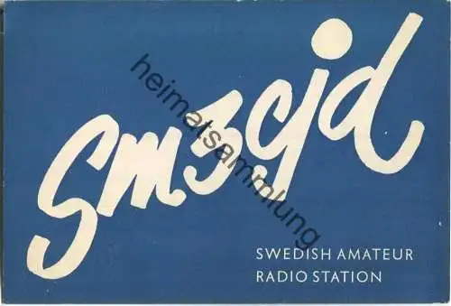 QSL - Funkkarte - SM3CJD - Sweden - Härnösand - 1961