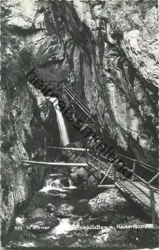 Bärnschützklamm - kleiner Kesselfall - Foto-Ansichtskarte - Verlag Walter Kramer Graz-Eggenberg