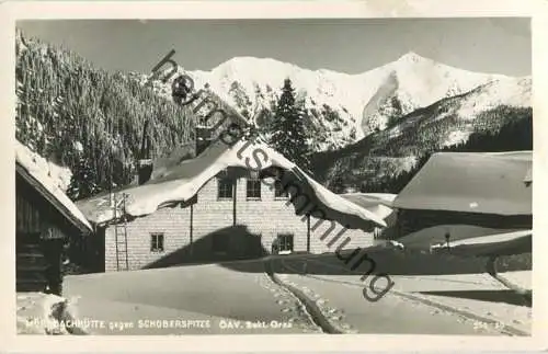 Mörsbachhütte gegen Schoberspitze - Foto-AK - Verlag Walter Kramer Graz gel. 1959