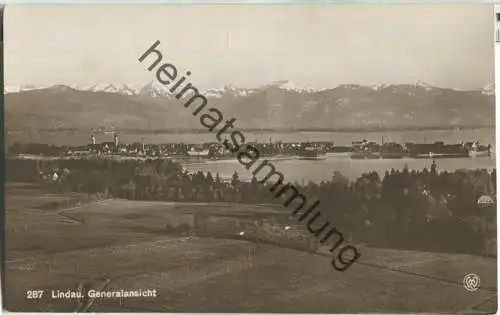 Lindau - Gesamtansicht - Foto-Ansichtskarte - Verlag M. Willmann Lindau