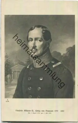 Friedrich Wilhelm III. König von Preussen