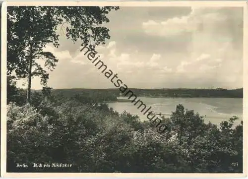 Berlin - Blick von Nikolskoe- Foto-Ansichtskarte - Verlag R. Lissner Berlin-Lichterfelde