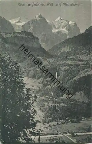 Rosenlauigletscher - Well- und Wetterhorn - Verlag Chr. Brennenstuhl Meyringen