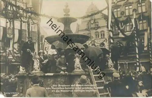 Der Brunnen auf dem Kohlmarkt und der peinliche Moment wo die Wasser zu springen beginnen - Verlag Photo Union