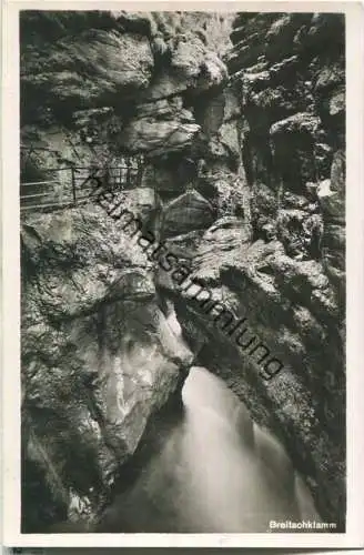 Breitachklamm - Foto-Ansichtskarte - Franckh-Verlag Stuttgart