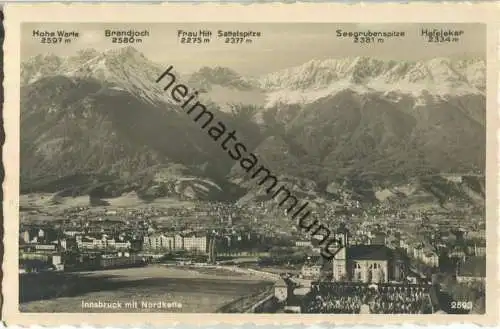 Innsbruck mit Nordkette - Foto-Ansichtskarte - Verlag Chizzali Innsbruck