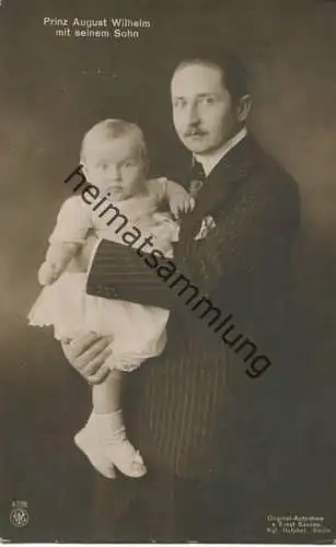 Preussen - Prinz August Wilhelm mit seinem Sohn - Phot. Ernst Sandau