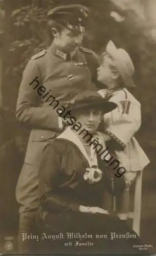 Preussen - Prinz August Wilhelm von Preussen mit Familie - Phot. Jüptner-Stuhr Berlin