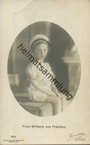 Preussen - Prinz Wilhelm von Preussen - Phot. Niederastroth - Verlag Gust. Liersch Berlin