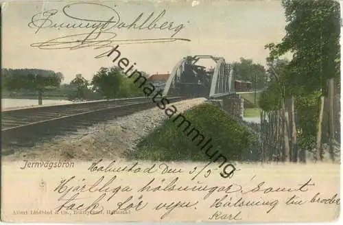 Jernvägsbron - Eisenbahn - Verlag Albert Lindblad & Co Halmstadt