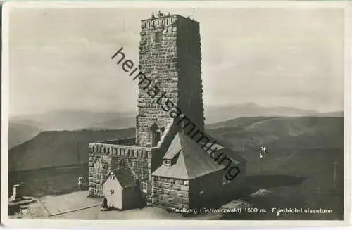 Feldberg - Friedrich-Luisenturm - Foto-Ansichtskarte - Verlag Emil Hartmann Mannheim