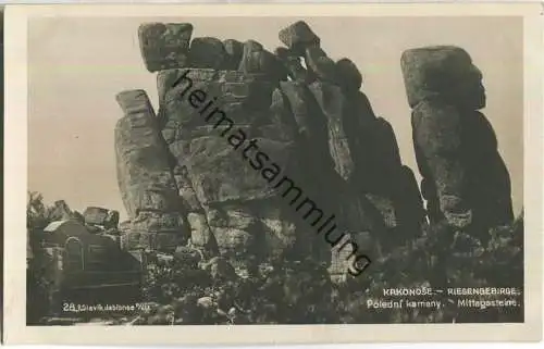 Riesengebirge - Mittagssteine - Verlag Foto Fon Praha - Foto-AK ca. 1930