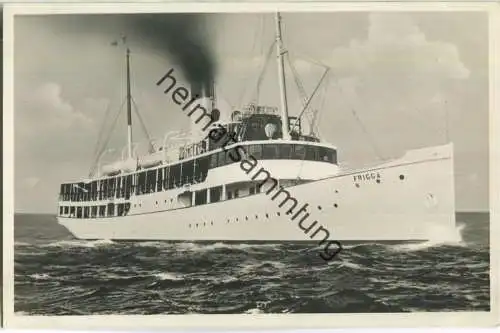 Ostseedampfer S. S. Frigga - Foto-Ansichtskarte 30er Jahre - Verlag Leon Sauniers Stettin