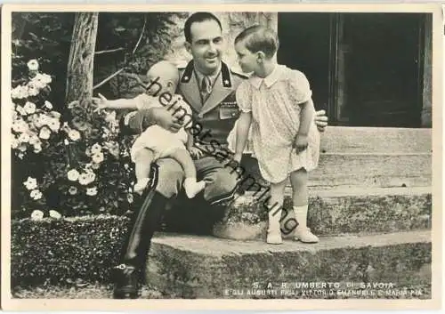 S.A.R. Umberto II. di Savoia e gli Augusti Figli Vittorio Emanuele e Maria Pia - Ed. A. Diena Torino