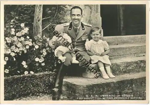 S.A.R. Umberto II. di Savoia e gli Augusti Figli Vittorio Emanuele e Maria Pia - Ed. A. Diena Torino