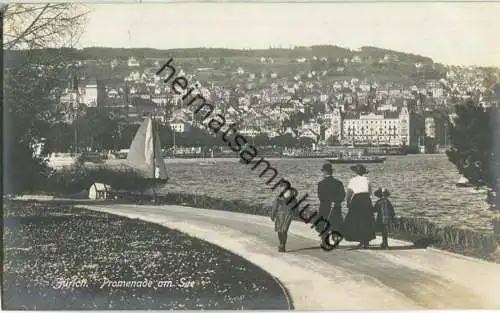 Zürich - Promenade am See - Foto-Ansichtskarte - Edition Guggenheim & Cie Zürich